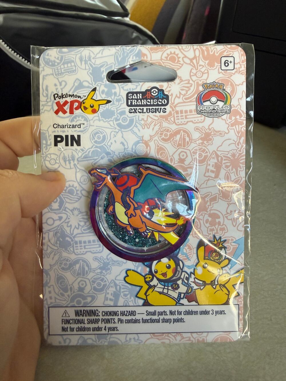Pokémon XP Worlds 2026 World Championships Charizard Pin San Francisco Exclusive